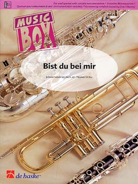 Illustration de Bist du bei mir, tr. pour quatuor à vents à instrumentation variable