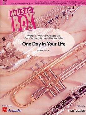 Illustration de One day in your life, tr. pour quatuor à vents à instrumentation variable