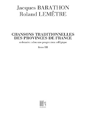 Illustration barathon/lemetre chansons tradit. vol. 3