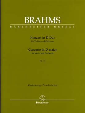 Illustration brahms concerto op. 77 en re maj