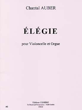 Illustration auber elegie pour violoncelle et orgue