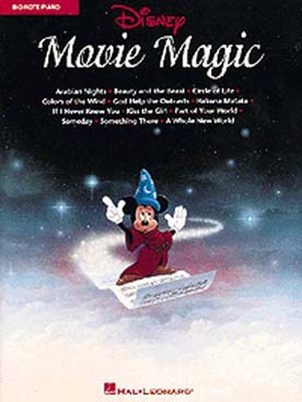 Illustration disney movie magic big notes