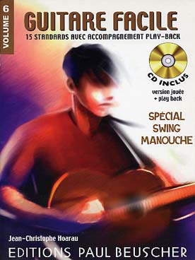 Illustration de GUITARE FACILE : standards (solfège et tablature) avec CD play-along - N° 6 : Spécial swing manouche