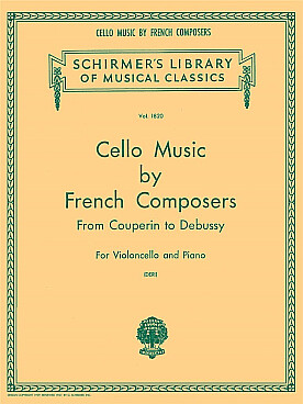 Illustration cello music by french composers