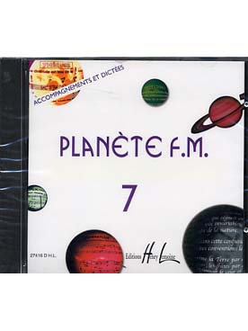 Illustration de Planète F. M. - CD d'accompagnement piano et dictées pour le volume 7