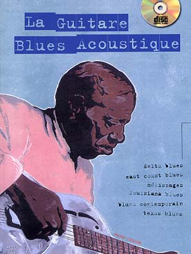 Illustration de Guitare blues acoustique avec CD