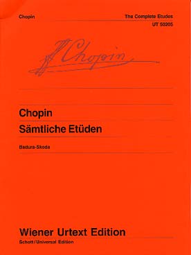 Illustration de Études, édition Wiener Urtext - Études op. 10, op. 25 et 3 nouvelles études
