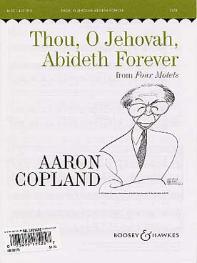 Illustration copland 4 motets n° 2 : thou o jehova