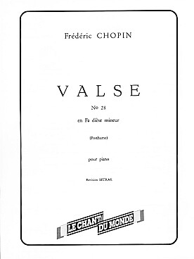 Illustration chopin valse n° 28 en fa # min (setrak)