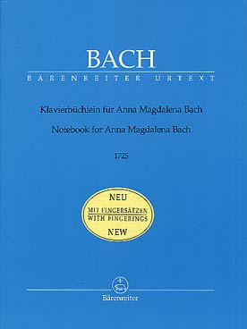 Illustration de Le Petit Livre d'Anna Magdalena Bach - éd. Bärenreiter (édition 2005)