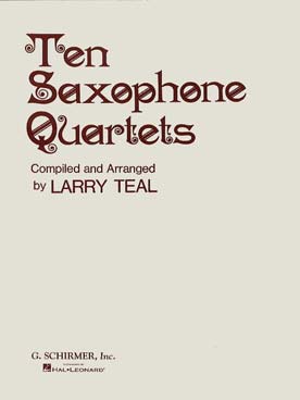 Illustration ten saxophone quartet