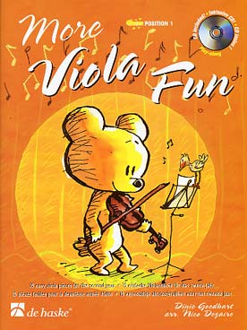 Illustration de MORE VIOLA FUN : 15 pièces faciles de Goedhart et Dezaire avec CD play-along