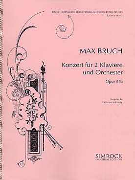 Illustration de Double concerto op. 88a en la b m pour 2 pianos et orchestre, réduction 3 pianos