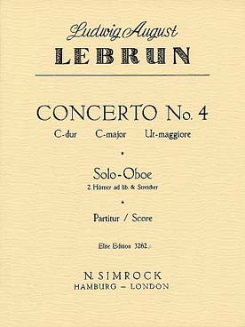 Illustration de Concerto N° 4 en do M pour hautbois