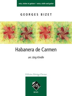 Illustration de Habanera de Carmen, tr. Kindle pour chant, violon et guitare