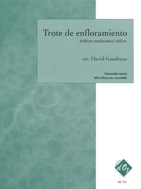 Illustration de Trote de enfloramiento, traditionnel chilien pour voix, 2 flûtes, 2 guitares, tambourin, tambour et contrebasse (tr. Gaudreau)