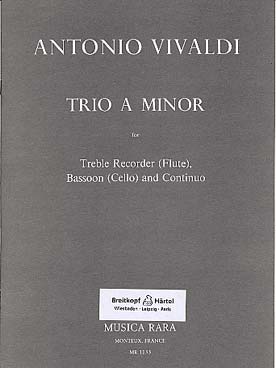 Illustration de Trio RV 86 pour flûte à bec, viole de gambe et bc