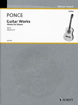 Illustration ponce oeuvres pour guitare