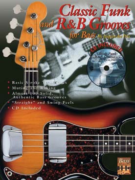 Illustration de Classic funk and R & B grooves for bass avec CD