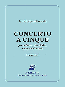 Illustration santorsola concerto a 5 guitare/quatuor