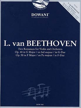 Illustration beethoven romances op. 40 et 50 + cd