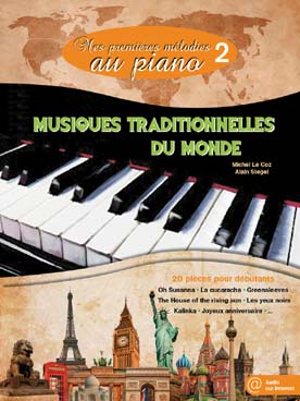 Illustration de Mes PREMIÈRES MÉLODIES avec CD play-along - Vol. 2 : Musiques traditionnelles et chansons du monde (arr. Le Coz/Siegel)