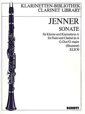 Illustration jenner sonate pour clarinette en la