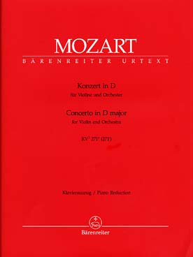 Illustration mozart concerto k 271a (271i) en re maj