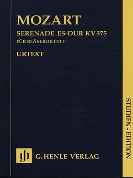 Illustration de Sérénade K 375 pour octuor à vents (2 hautbois, 2 clarinettes, 2 cors et 2 bassons)