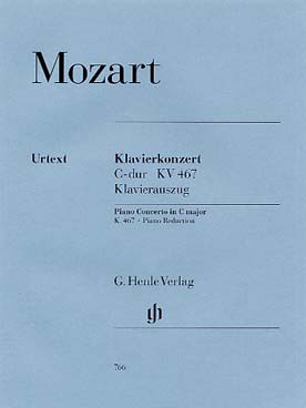 Illustration de Concertos (piano solo + réd. de l'orchestre pour 2e piano) - N° 21 K 467 en do M (prévoir 2 exemplaires pour l'interprétation)