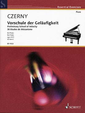 Illustration czerny op. 849 etudes de mecanisme