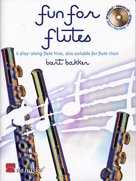 Illustration de Fun for flutes : 6 trios à jouer en solo avec l'accompagnement audio ou en trio