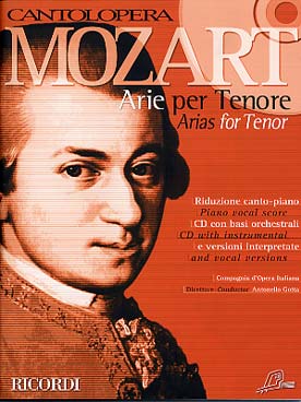 Illustration mozart arias pour tenor avec cd