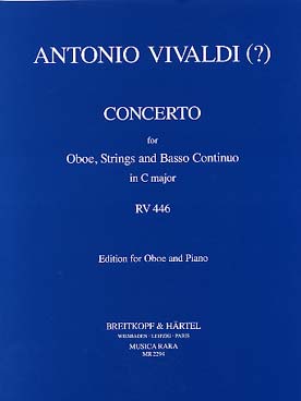 Illustration vivaldi concerto rv 446 en do maj