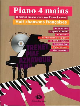 Illustration chansons francaises (8) piano 4 mains