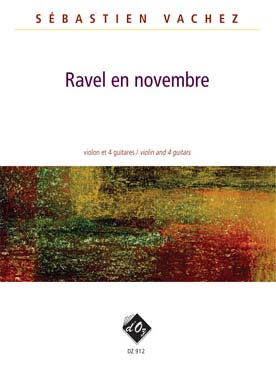 Illustration vachez ravel en novembre violon/4 guitar