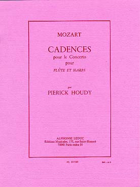 Illustration mozart/houdy cadences pour le concerto