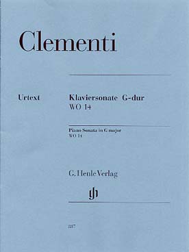 Illustration clementi sonate en sol maj wo 14