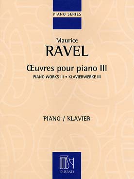Illustration ravel oeuvres pour piano vol. 3