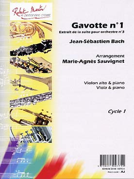 Illustration de Gavotte N° 1 de la  suite pour orchestre N° 3 (tr. Sauvignet)