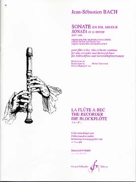 Illustration de Sonate BWV 1034 en sol m (tr. Sanvoisin pour flûte à bec alto)