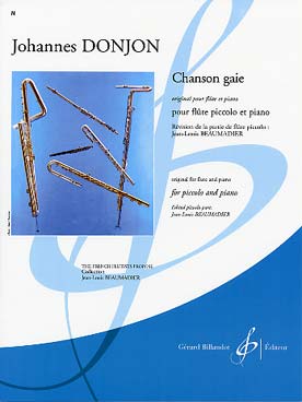 Illustration de Chanson gaie (original pour flûte et piano)