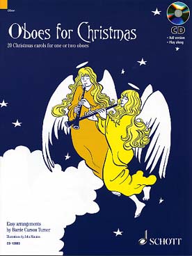 Illustration de OBOE FOR CHRISTMAS : 20 chants de Noël, tr. Carson Turner pour 1 ou 2 hautbois