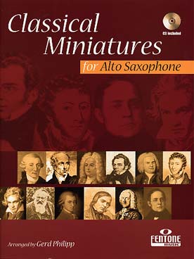 Illustration classical miniatures saxophone