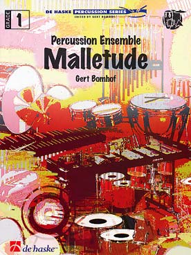 Illustration bomhof malletude pour 3 percussionnistes