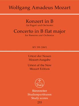 Illustration de Concerto pour basson en si b M K 191