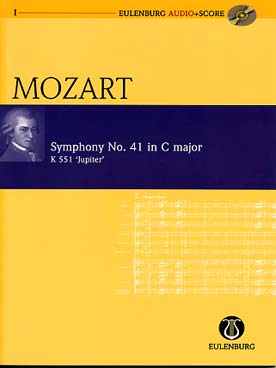 Illustration de Symphonie N° 41 K 551 en do M "Jupiter", partition de poche + CD