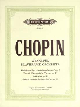 Illustration chopin oeuvres vol. 12 : piano et orch.