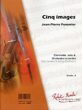 Illustration de 5 Images pour clarinette solo et orchestre à cordes