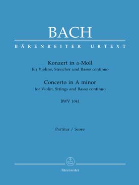 Illustration de Concerto BWV 1041 en la m conducteur
